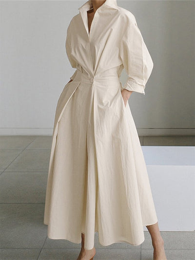 Dames Maxi Jurk Vintage Halslijn Zomer Elegante Lange Jurk 1
