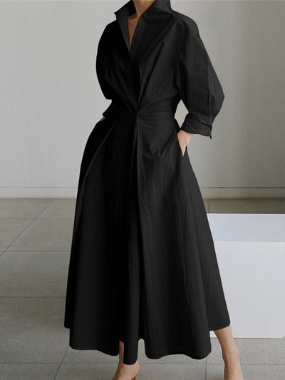 Dames Maxi Jurk Vintage Halslijn Zomer Elegante Lange Jurk 6