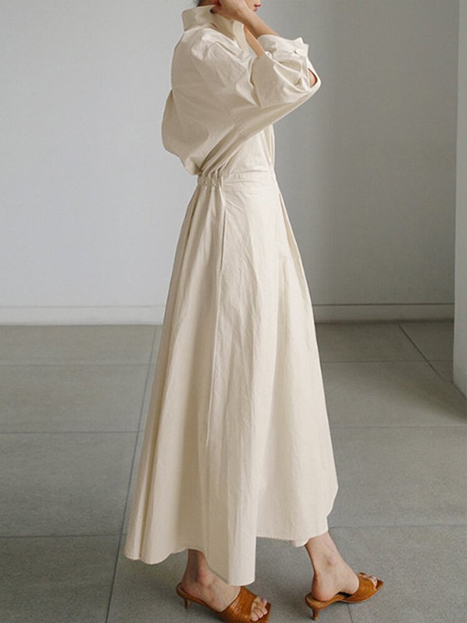 Dames Maxi Jurk Vintage Halslijn Zomer Elegante Lange Jurk 3