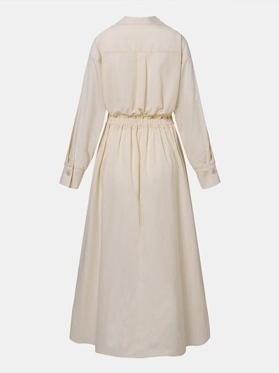 Dames Maxi Jurk Vintage Halslijn Zomer Elegante Lange Jurk 4