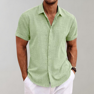 Variant image for Heren Polo Kraag Knoopsluiting Zwart Katoen-31