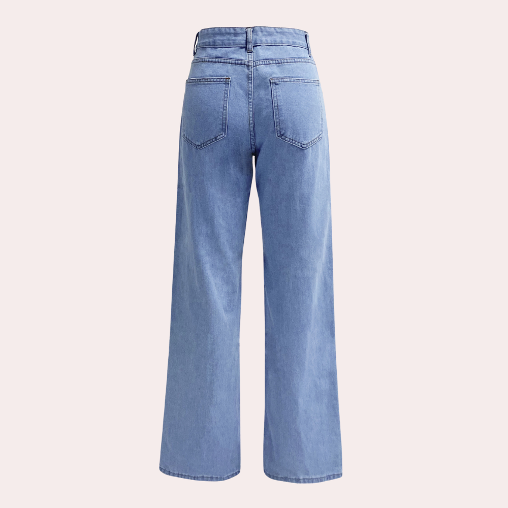 Dames Baggy Jeans Hoge Taille Rekbare Denim 4