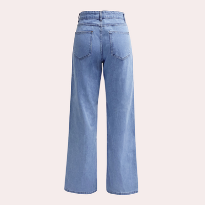 Dames Baggy Jeans Hoge Taille Rekbare Denim 4