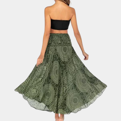 Dames Maxi Rok Bohemian Print Lichtgewicht Zomer 6