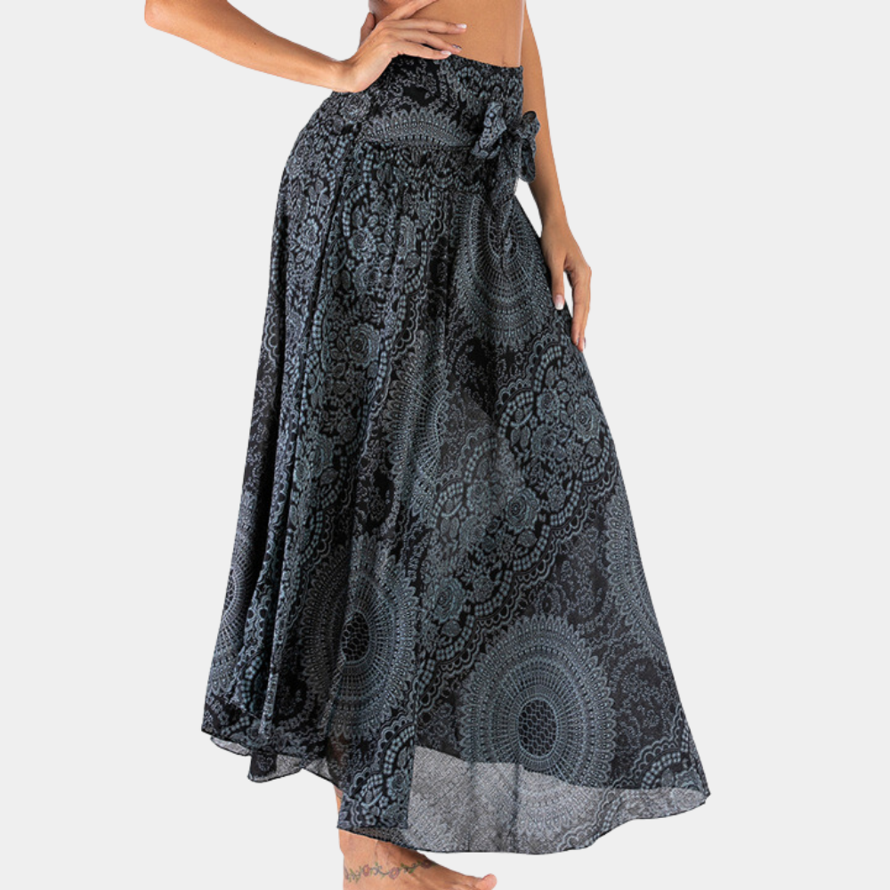 Variant image for Dames Maxi Rok Bohemian Print Lichtgewicht Zomer-16