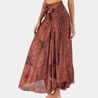 Dames Maxi Rok Bohemian Print Lichtgewicht Zomer 1