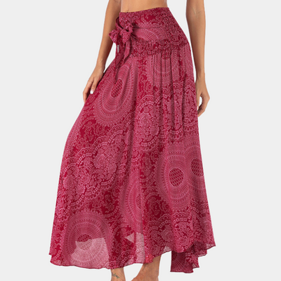 Variant image for Dames Maxi Rok Bohemian Print Lichtgewicht Zomer-21