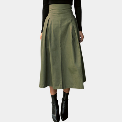 Dames Hoge Taille Zomerrok Katoen Lange Rok 3