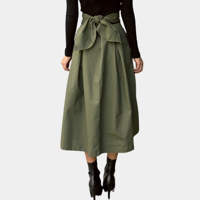 Dames Hoge Taille Zomerrok Katoen Lange Rok 4