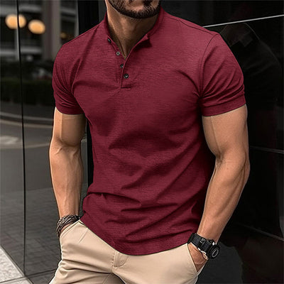 Heren Polo Shirt Katoen Met Kraag En Knoopsluiting Zomer 3