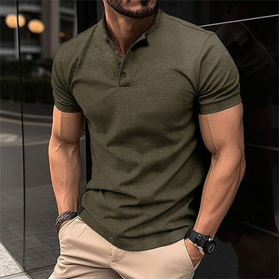 Heren Polo Shirt Katoen Met Kraag En Knoopsluiting Zomer 1