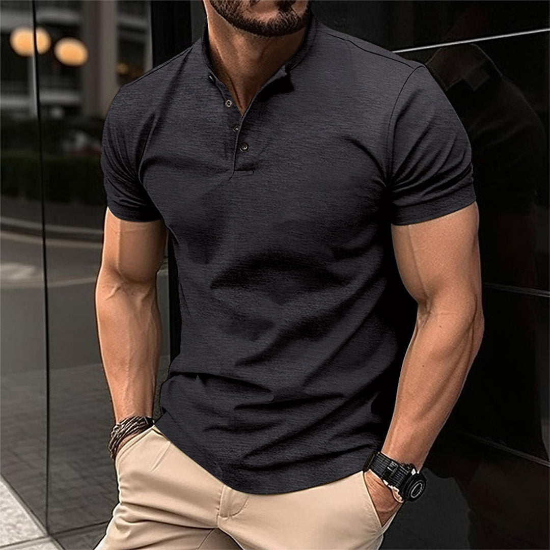 Heren Polo Shirt Katoen Met Kraag En Knoopsluiting Zomer 5