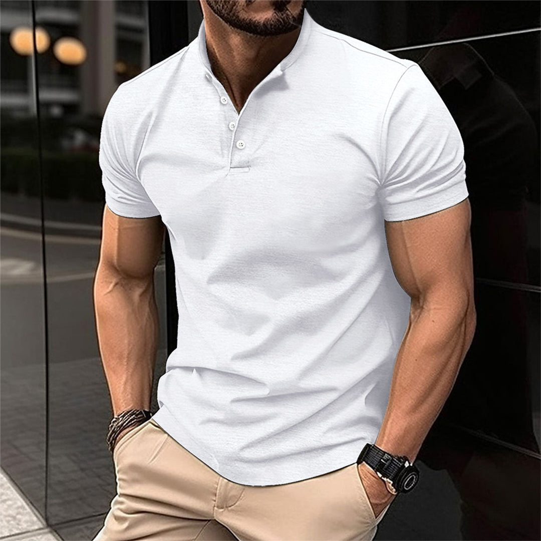 Heren Polo Shirt Katoen Met Kraag En Knoopsluiting Zomer 2