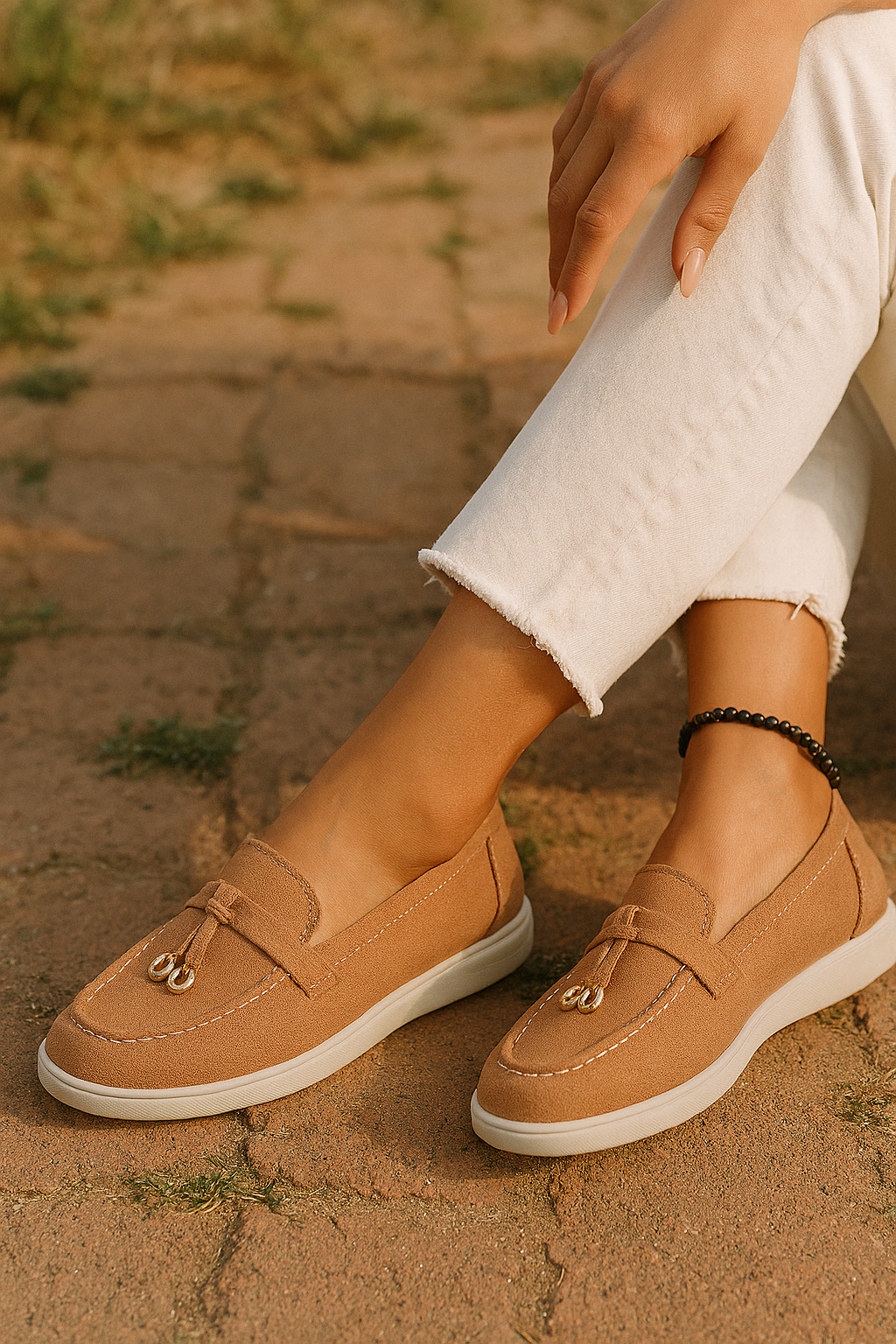 Dames Loafers Wit Ondersteunend Comfortabel 2