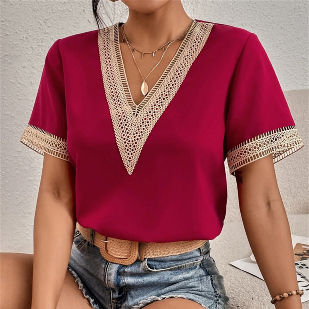 Dames T-shirt Losse Pasvorm Polyester Zomer 6
