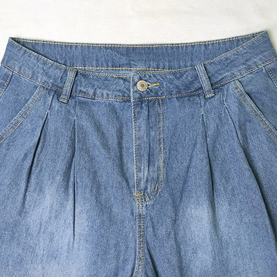 Dames Spijkerbroek Losse Pasvorm Polyester Zomer 3