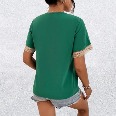 Dames T-shirt Losse Pasvorm Polyester Zomer 4