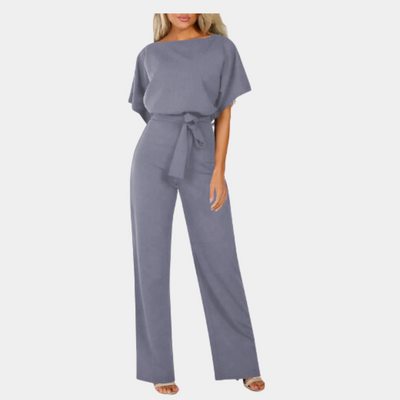 Dames Jumpsuit Zwart Katoen Met Comfortabele Pasvorm 2