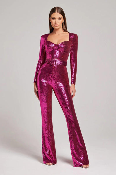 Variant image for Dames Jumpsuit Zwart Met Rits Feestelijk-2
