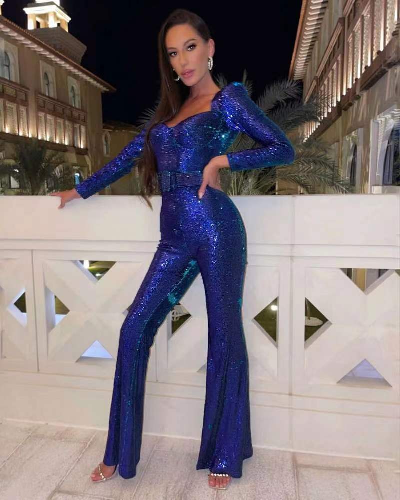Dames Jumpsuit Zwart Met Rits Feestelijk 1