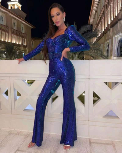Dames Jumpsuit Zwart Met Rits Feestelijk 1