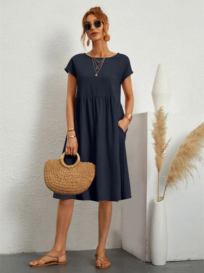 Variant image for Damesjurk Aisha Elegante Pasvorm Zomer Katoen-41