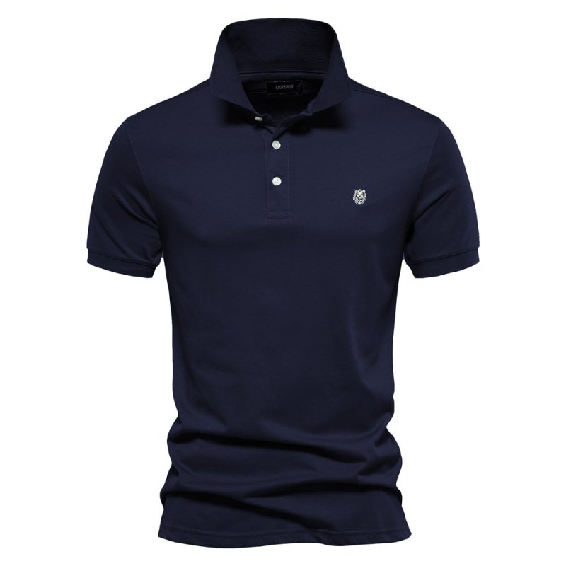 Heren Polo Shirt met Kraag en Knoopsluiting Katoen 4
