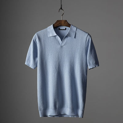 Heren Polo Shirt Slim Fit Katoen met Moderne Kraag 6