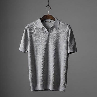 Heren Polo Shirt Slim Fit Katoen met Moderne Kraag 5