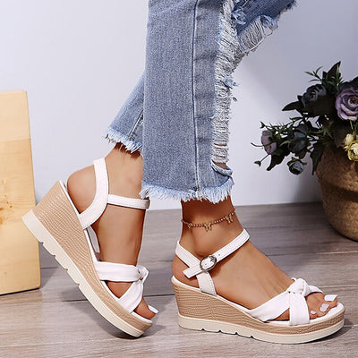 Dames Sandalen Suède Luxe Kurk-Latex Voetbed 5